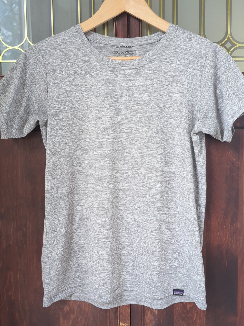 Patagonia Heather Gray Kids Short Sleeve Tee